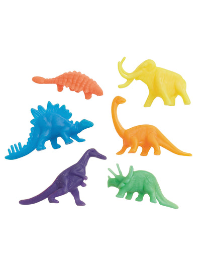 12 Figuras de dinossauros de plástico