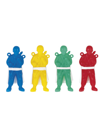 12 Soldados paraquedistas de brinquedo