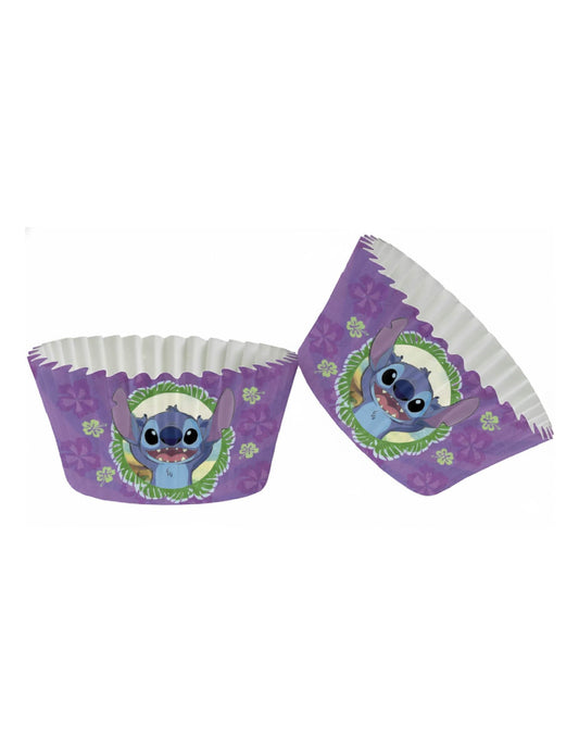 Lote de 25 formas para cupcakes Stitch™ 5 × 3 cm