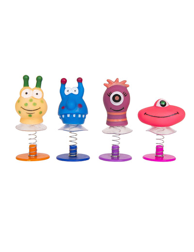 4 Pequenos brinquedos extraterrestres de mola