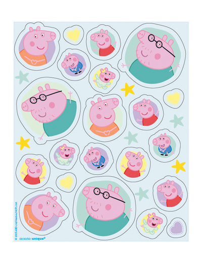 Conjunto de 4 folhas de autocolantes Peppa Pig™
