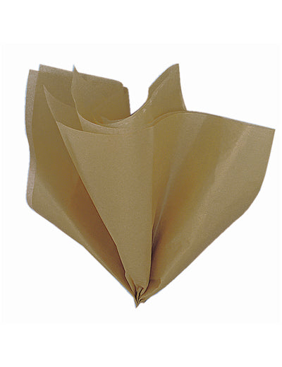 5 Folhas de papel de seda metalizado ouro