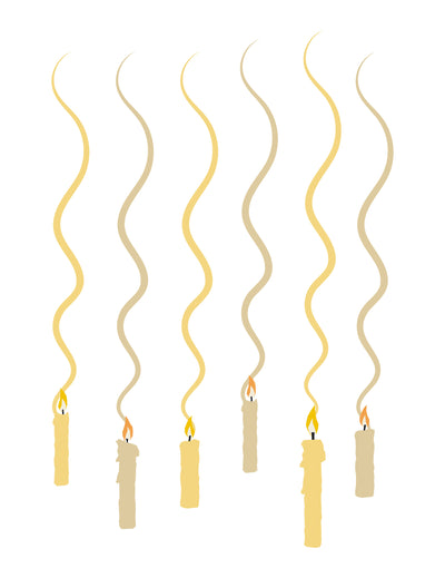 Conjunto de 6 espirais suspensas Harry Potter™