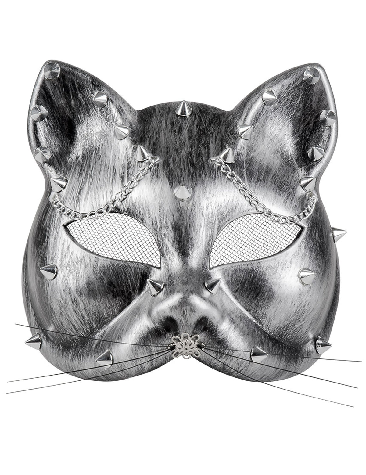 Vue de face du loup chat Steampunk