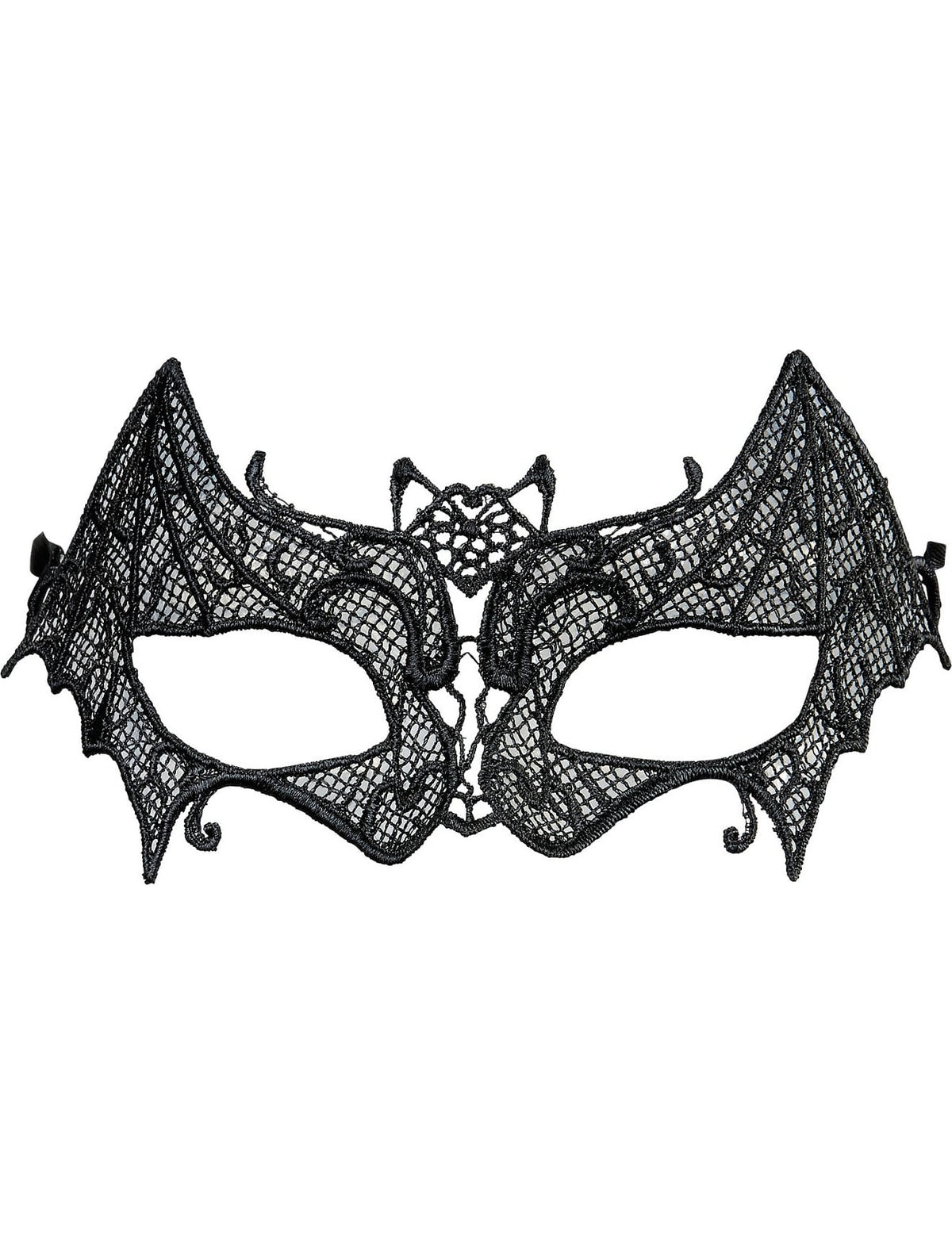 Loup dentellé chauve-souris pour femme noir