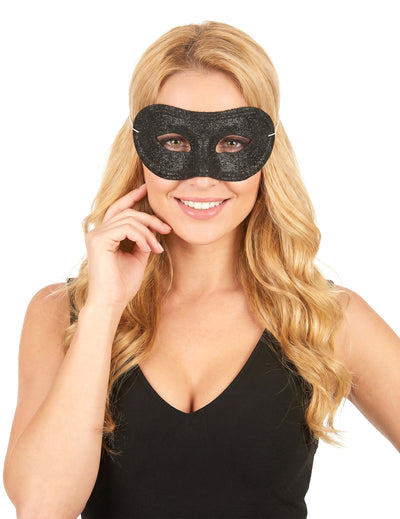 Mascarilha brilhante preta