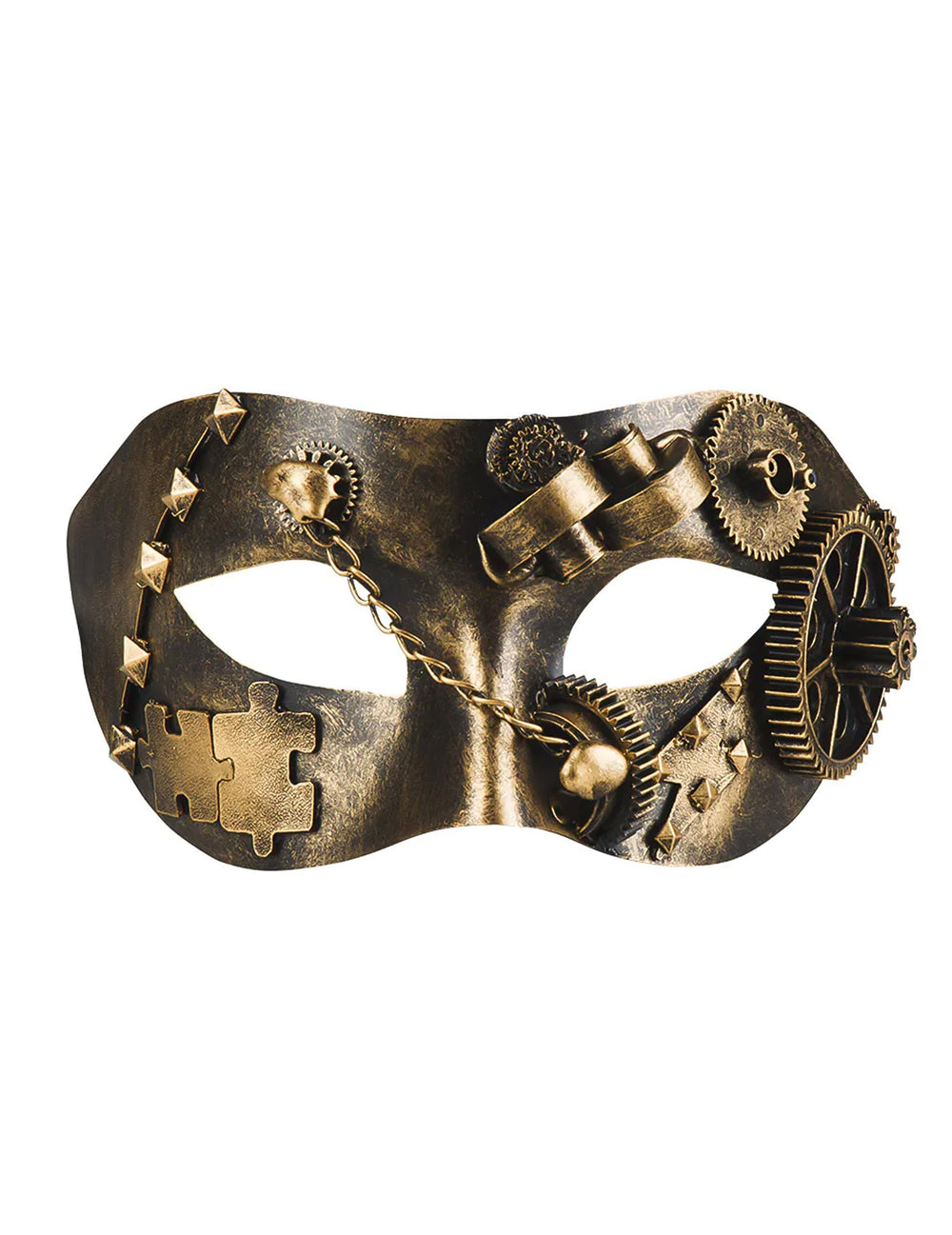 Vue de face du loup steampunk