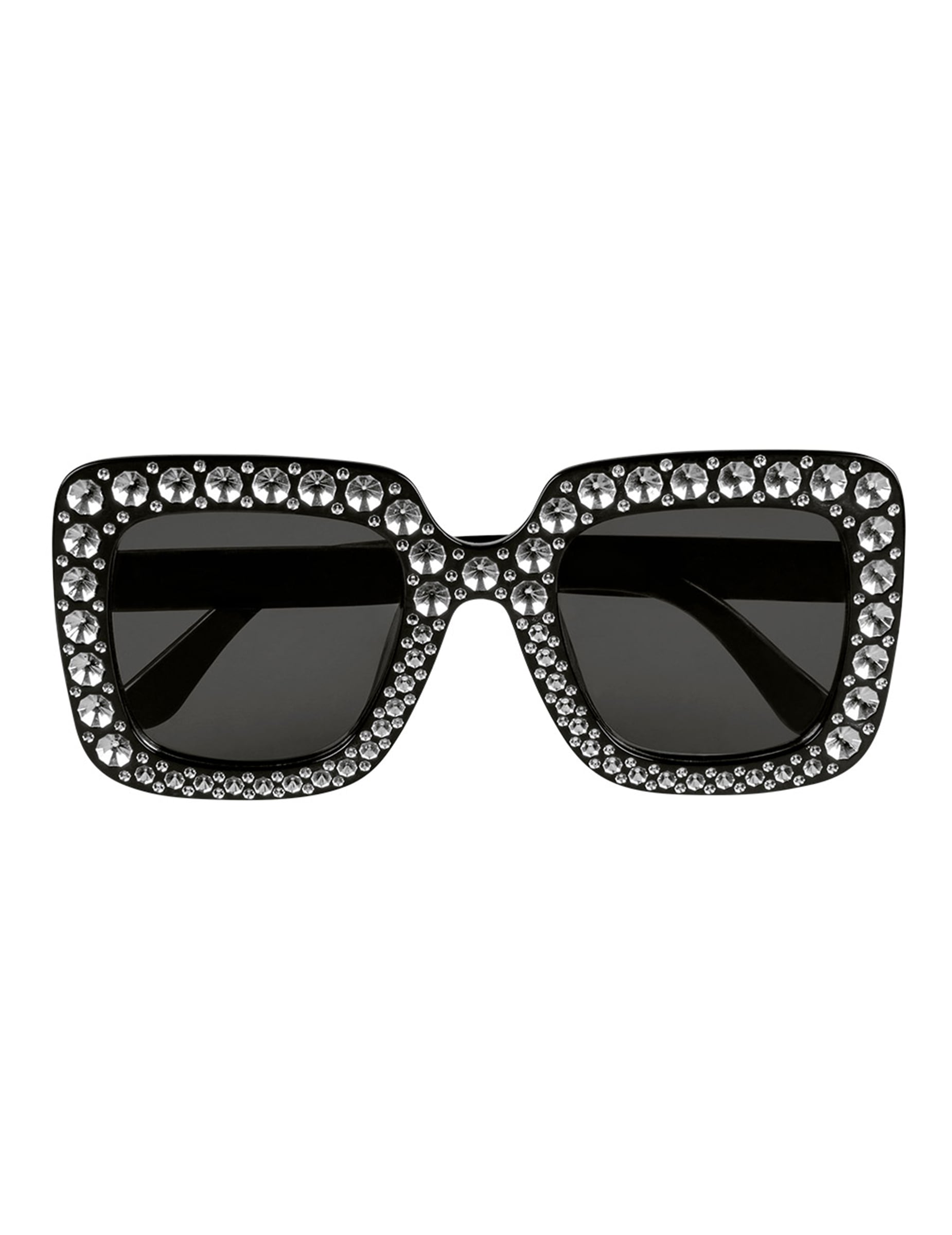 Vue de face des lunettes bling bling pour adulte