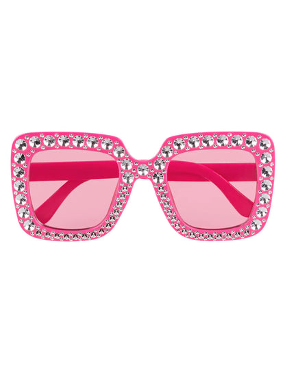 Óculos rosa bling bling