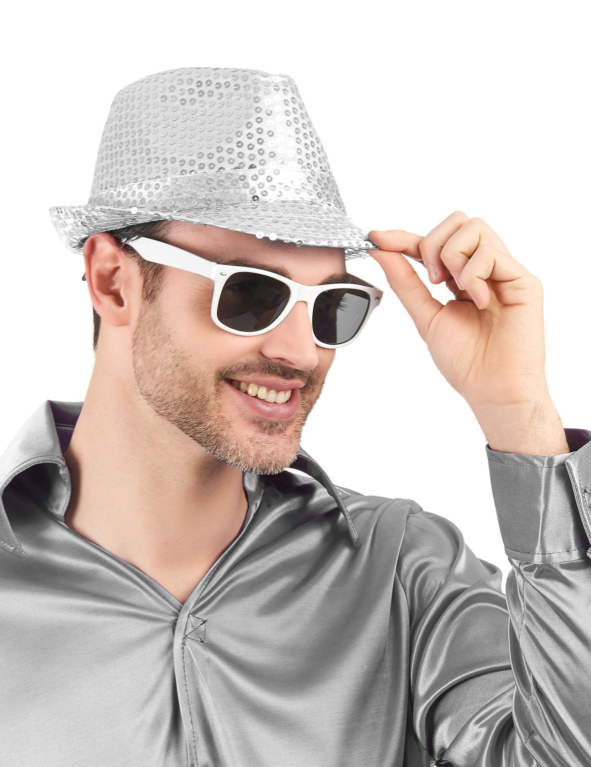 Vue de face des lunettes blues pour adulte