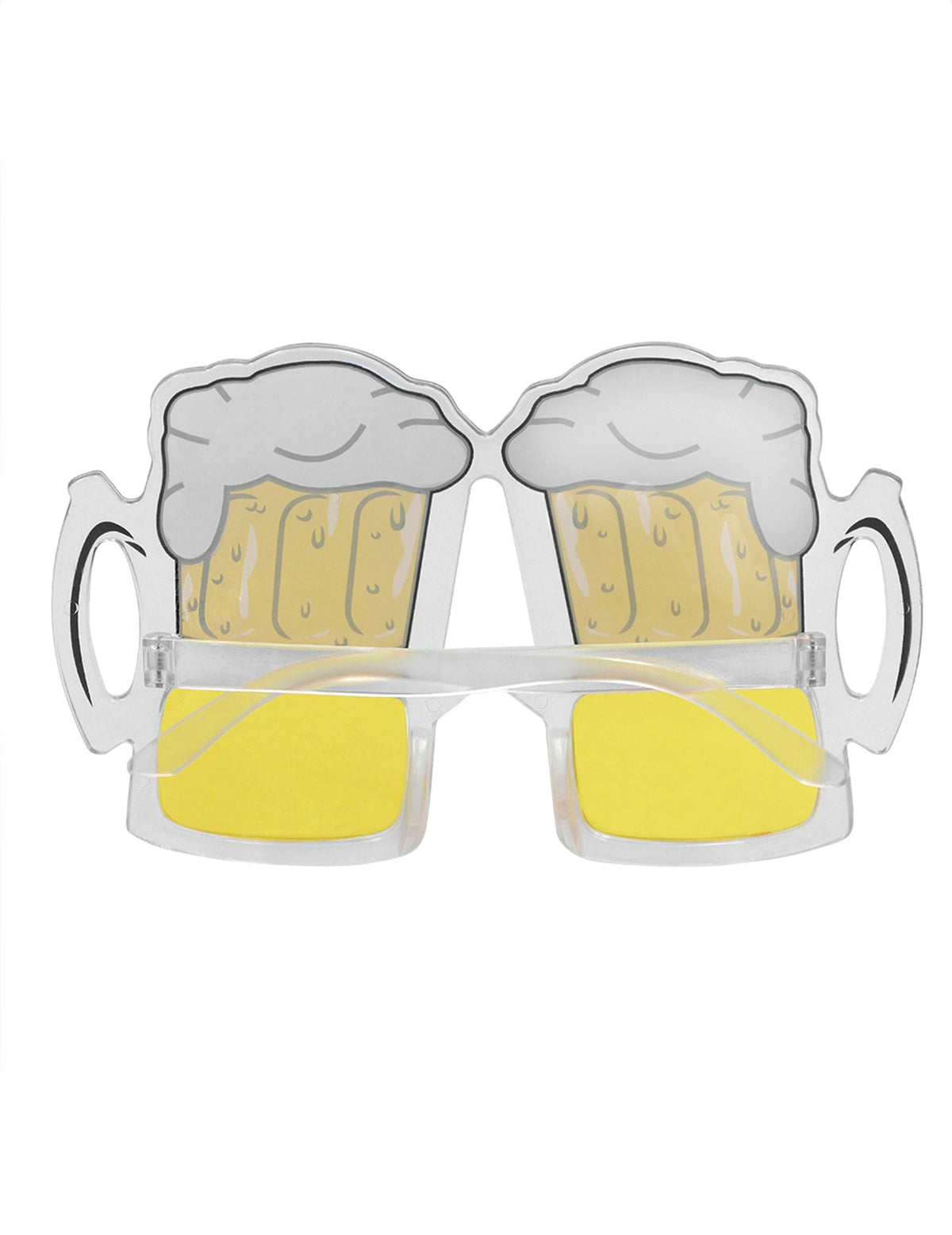 Vue de dos des lunettes chopes de bière