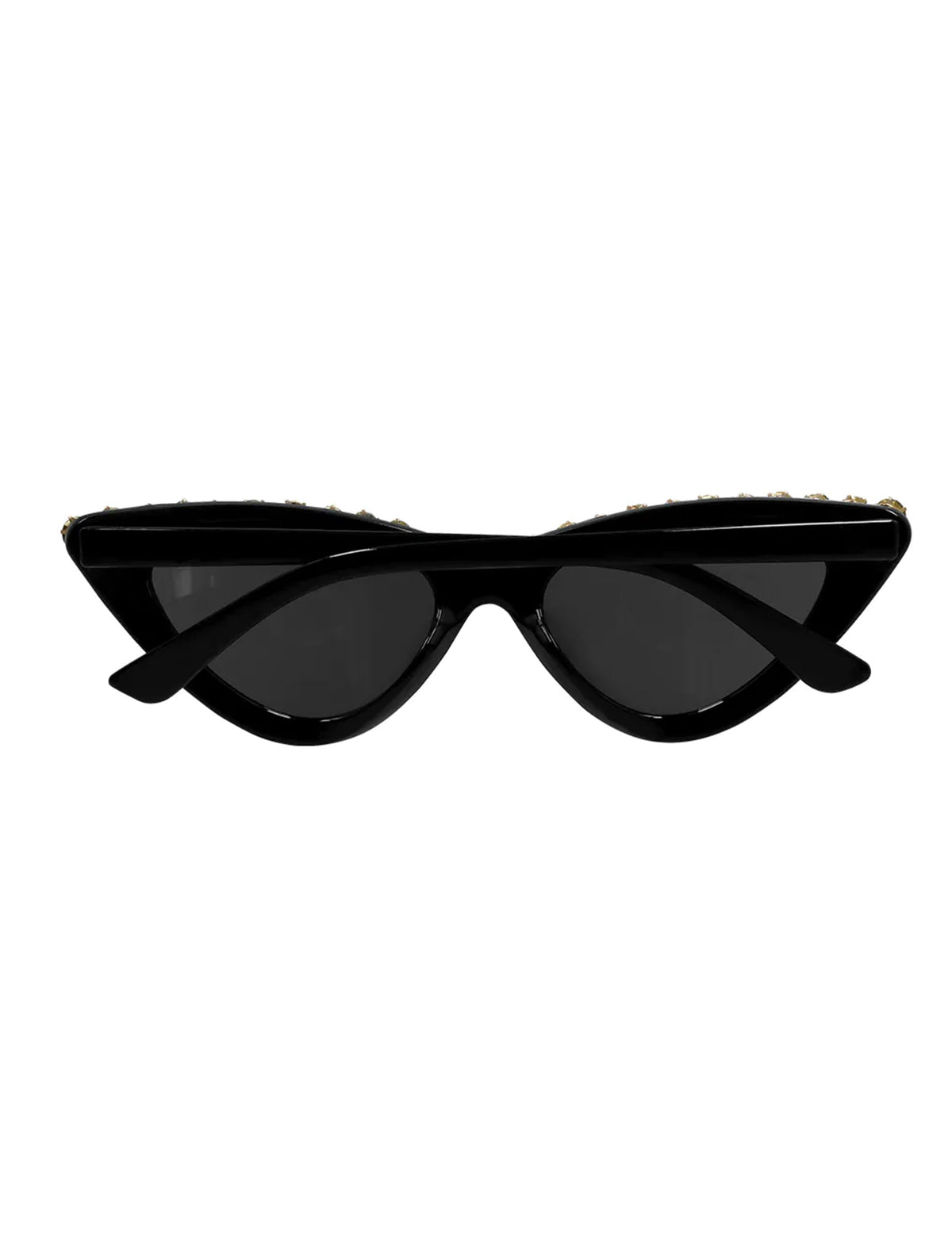 Vue de dos des lunettes glamour à strass pour adulte