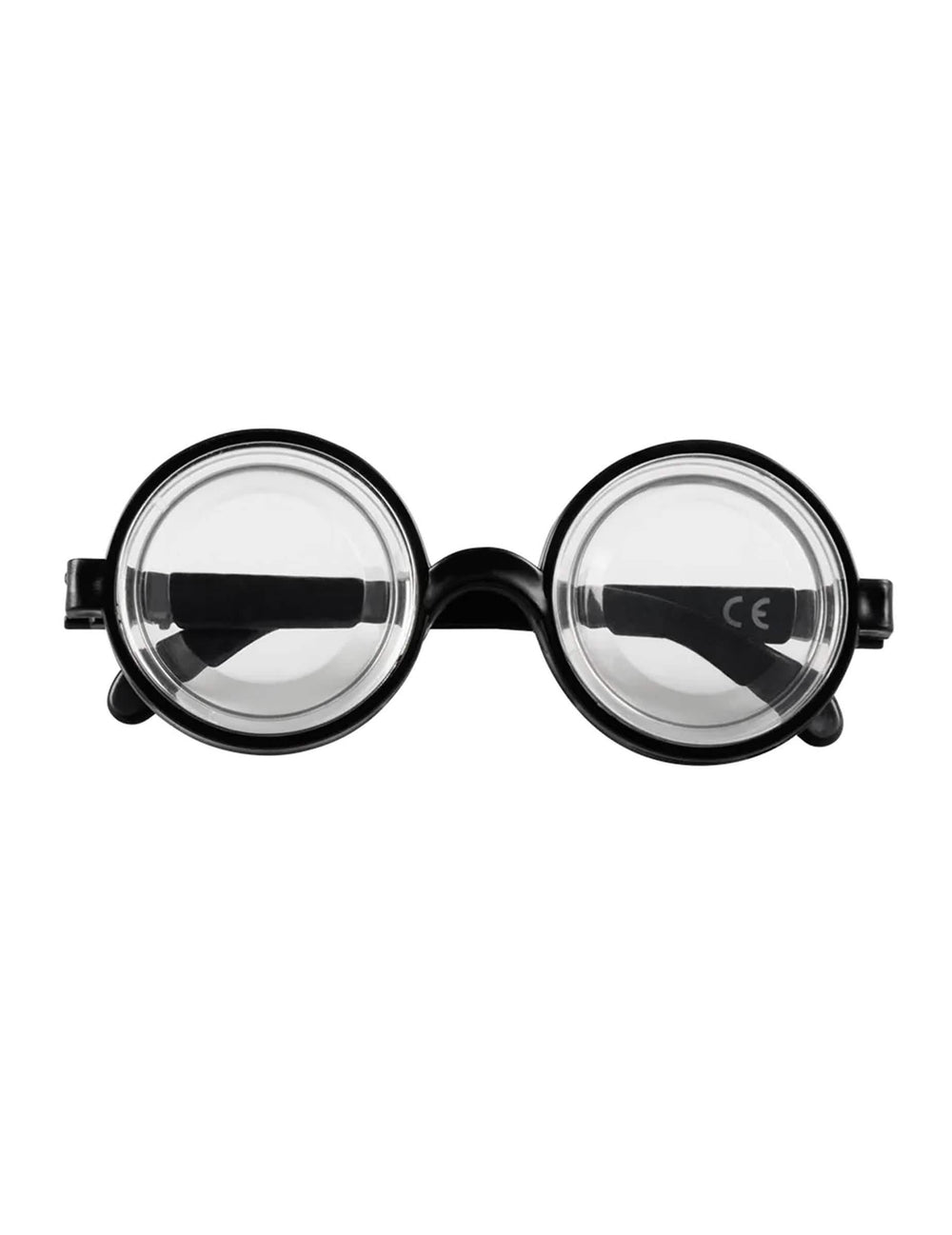 Vue de face des lunettes idiot effet bocal