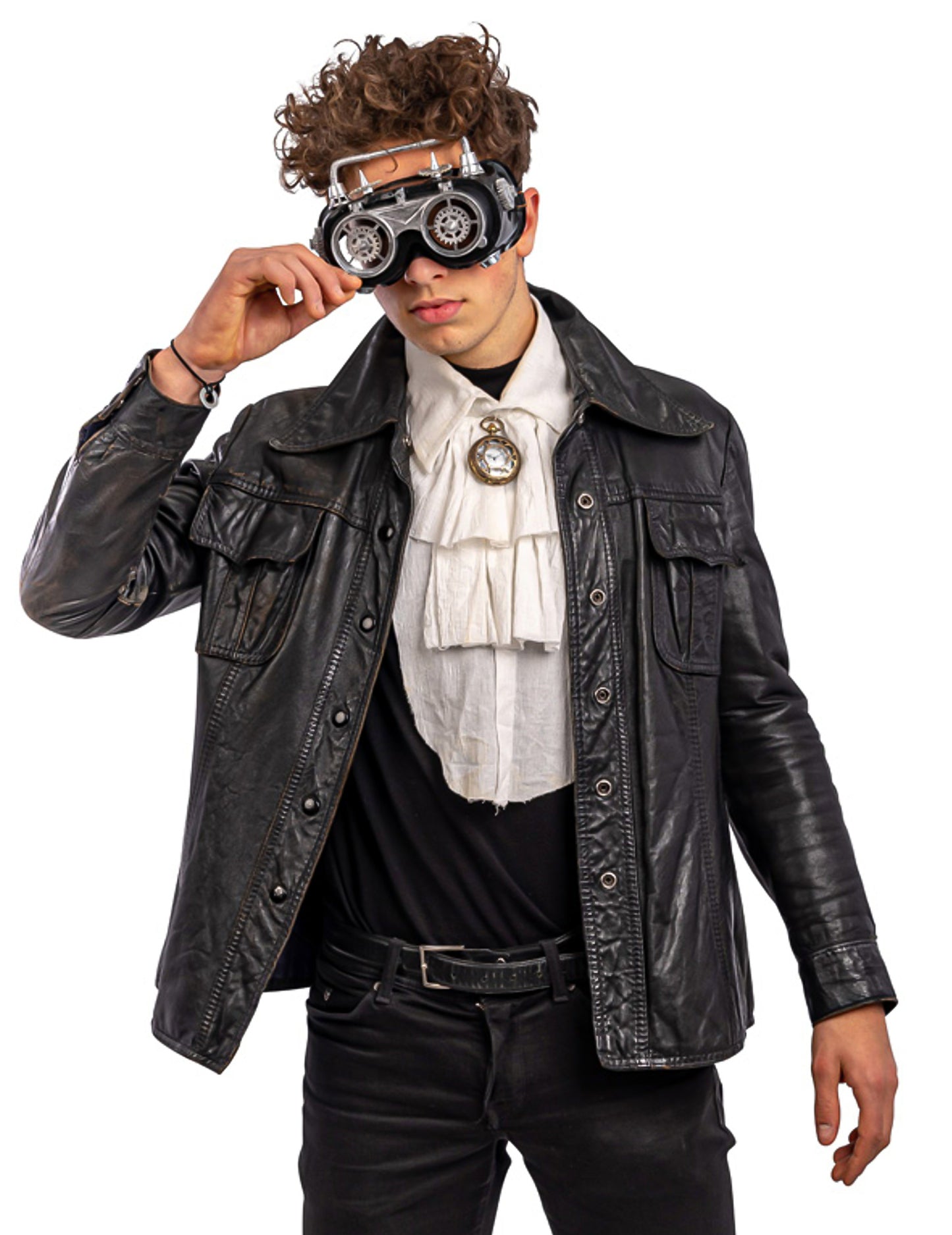 Lunettes mobiles steampunk pour adulte grise