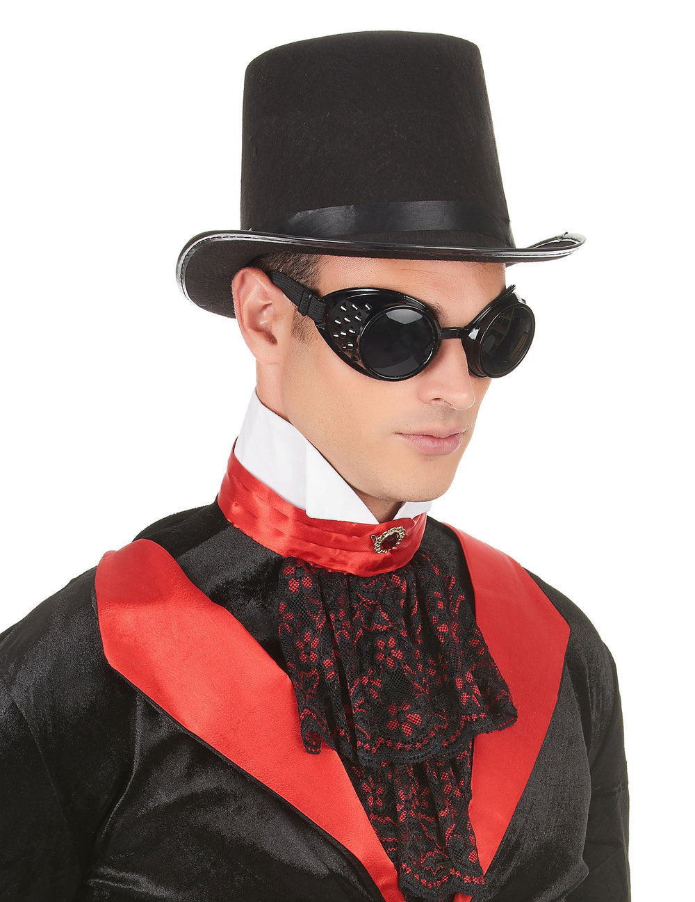 Vue de profil des lunettes de biker pour adulte