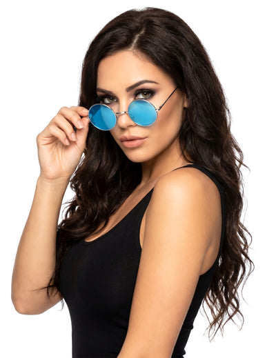 Óculos redondos estilo hippie para adulto