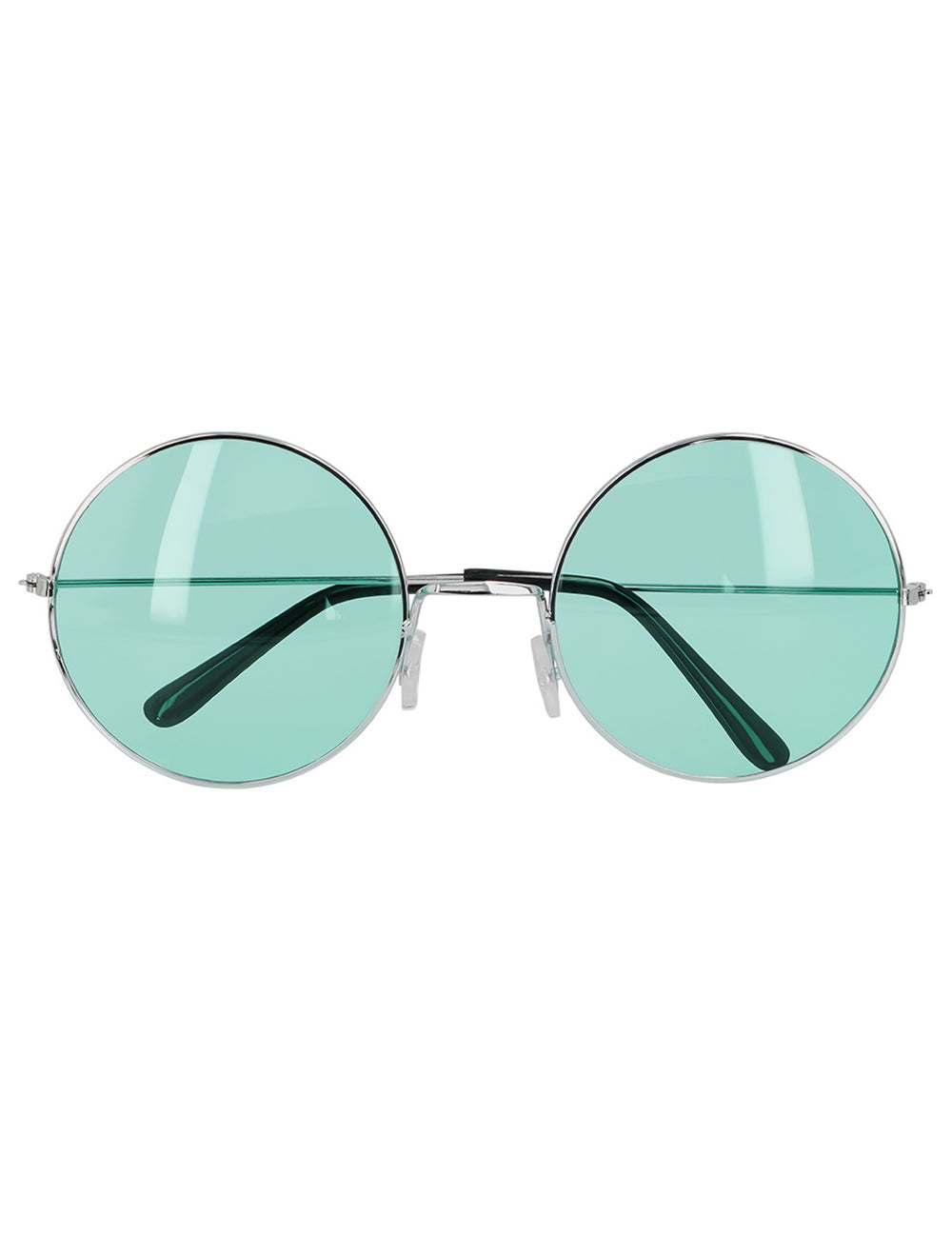 Vue de face des lunettes rondes géantes hippies