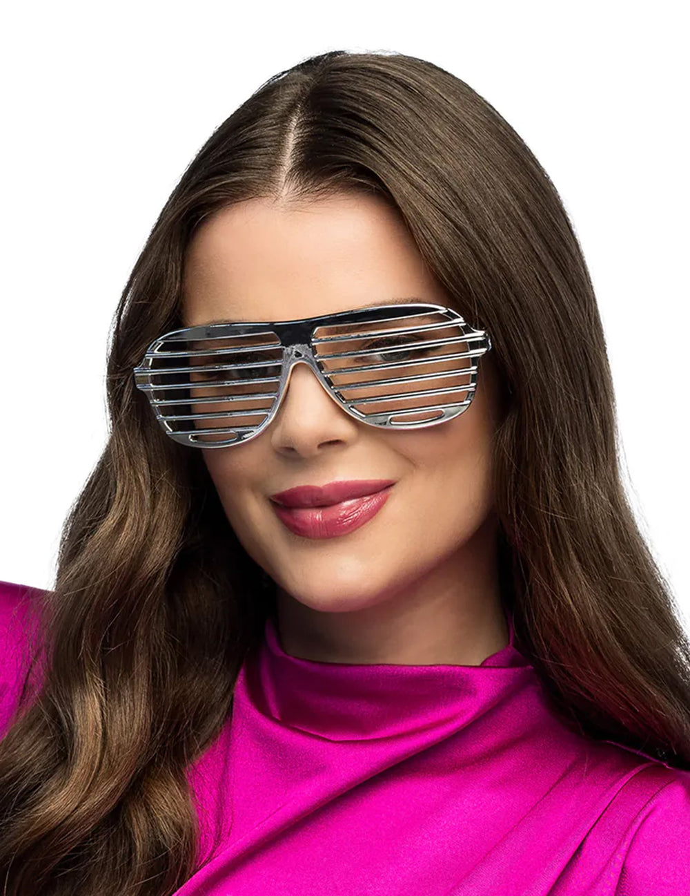 Vue de face des lunettes striées pour adulte