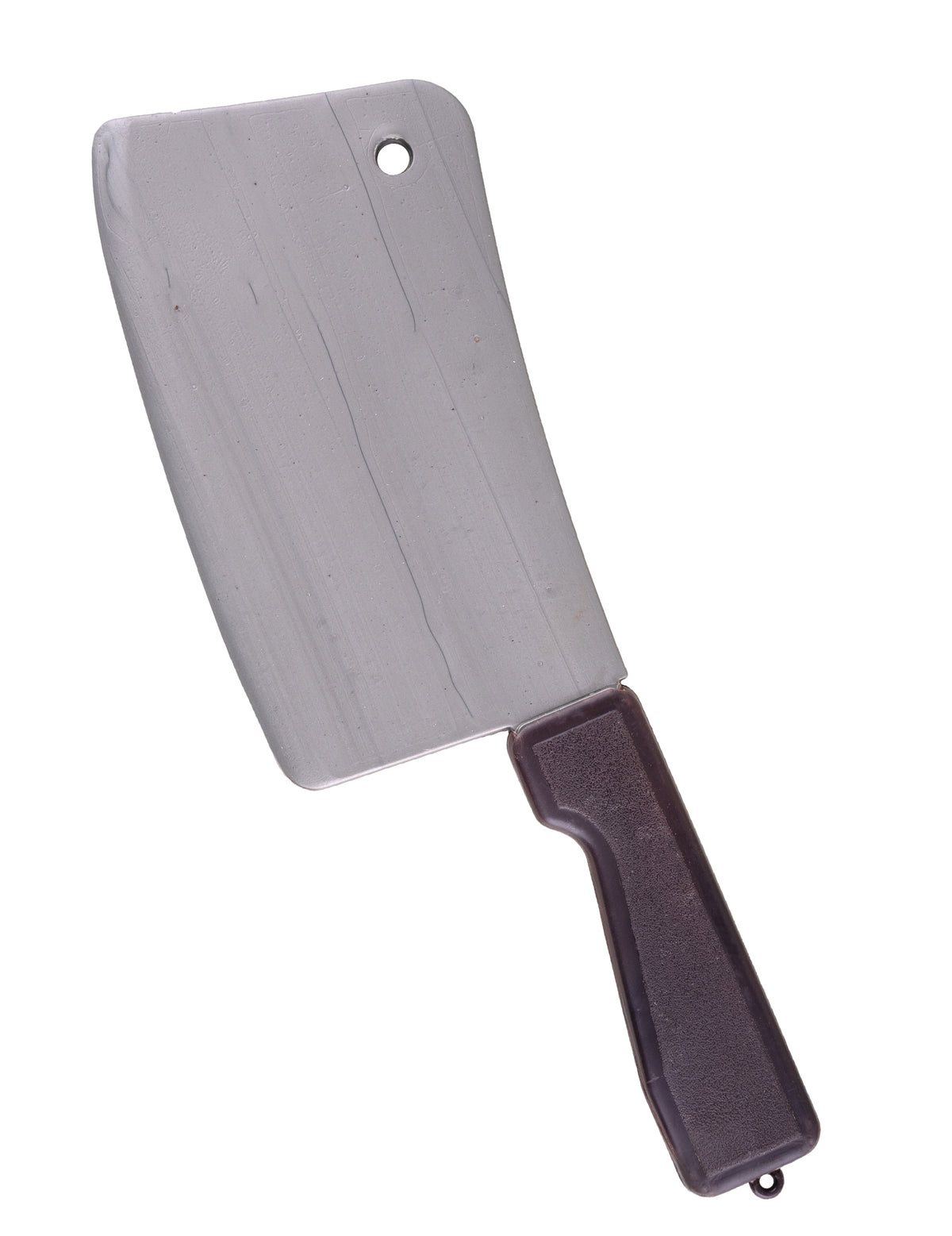 Vue de profil de la machette boucher en plastique