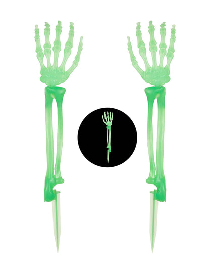 Mãos de esqueleto fosforescentes 46 cm