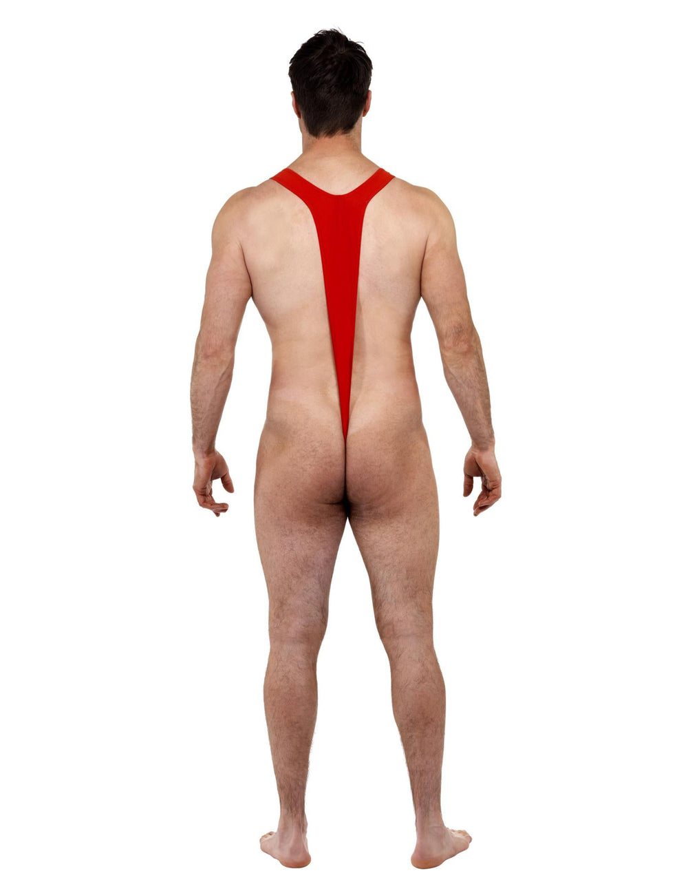 Vue de dos du mankini humoristique Père Noël