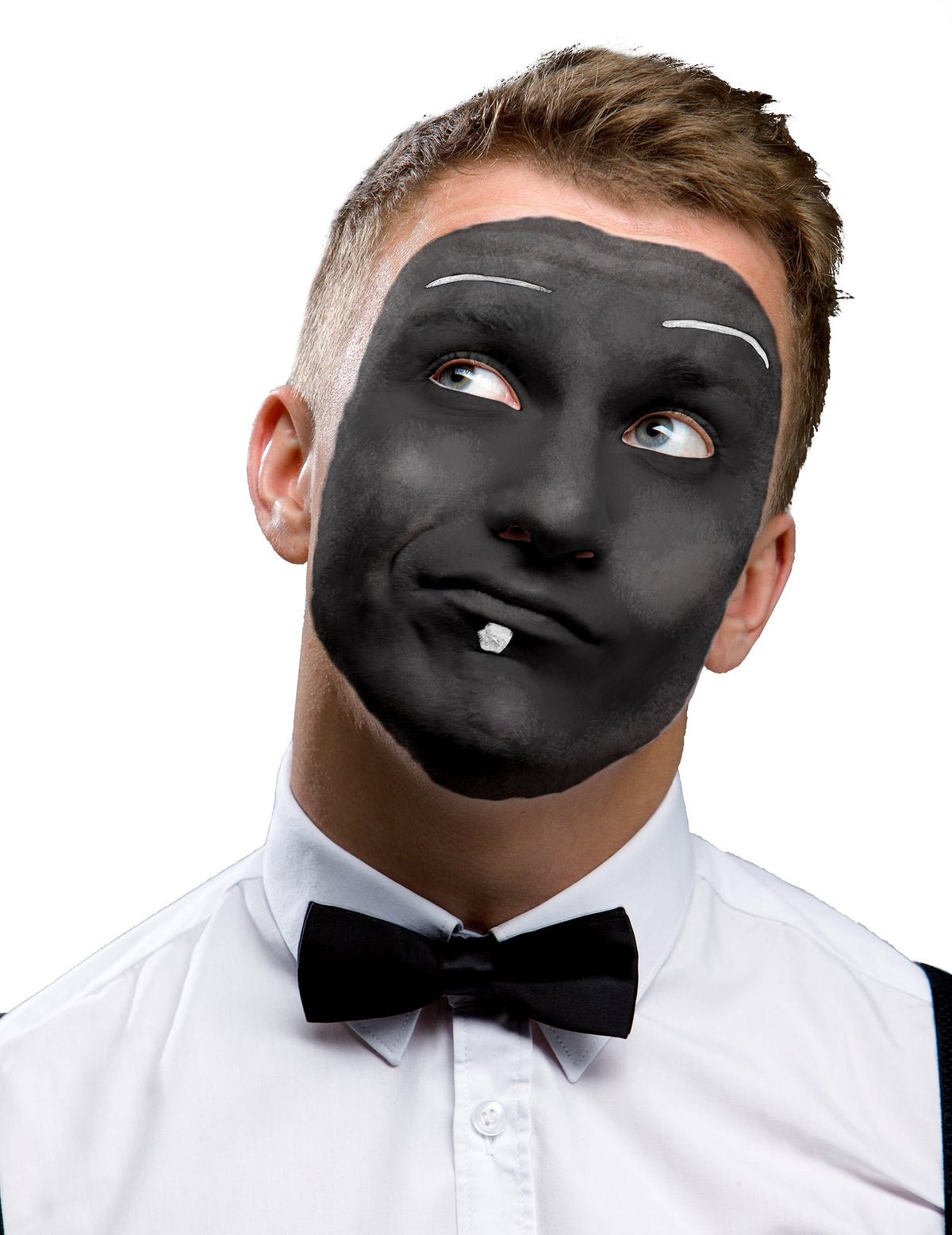 Rendu sur le visage du maquillage à l'eau pour adulte noir 9,6 ml