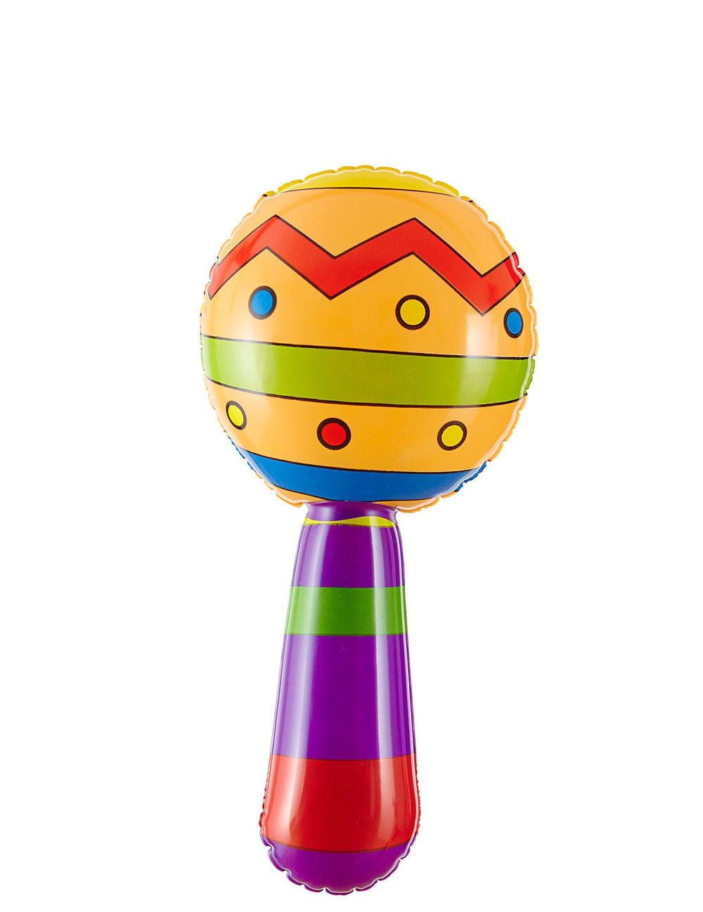 Maracas gonflable mexicain pour adulte ou enfant multicolore