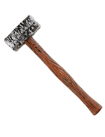 Marteau ancien pour déguisement gris et marron effet pierre et bois