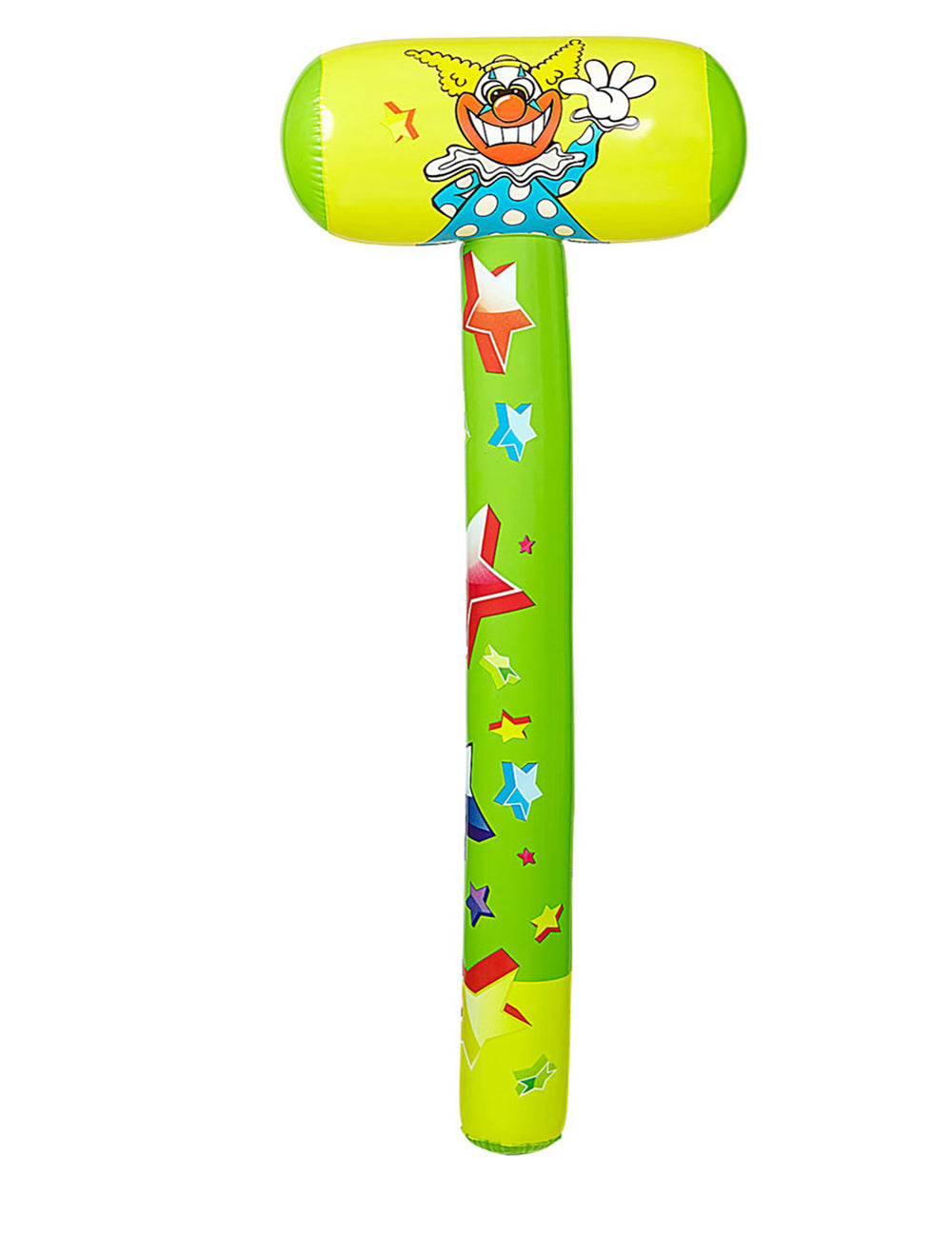 Marteau gonflable de clown pour adulte et enfant jaune et vert