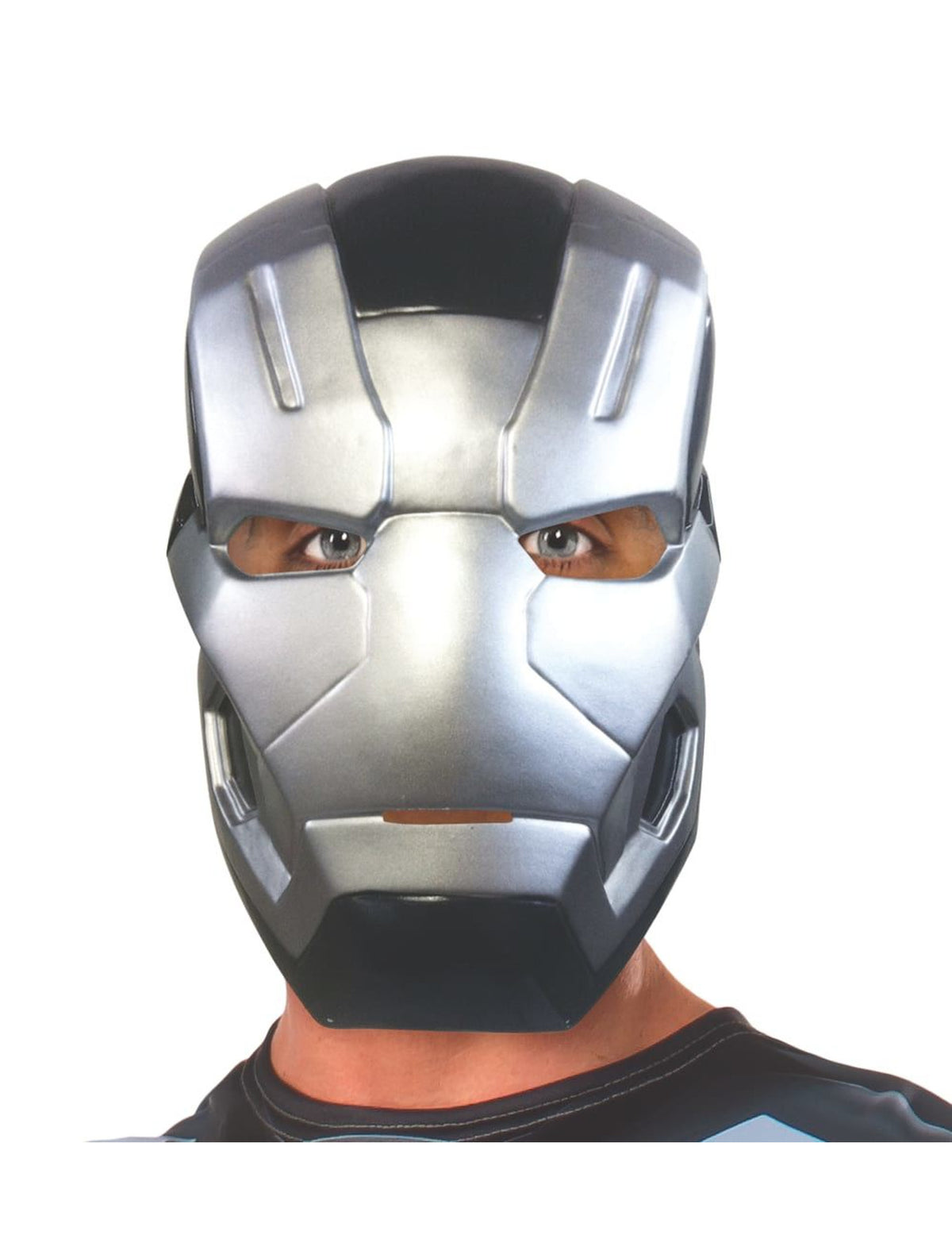Masque 1/2 War Machine Captain America Civil War pour adulte gris argenté et noir