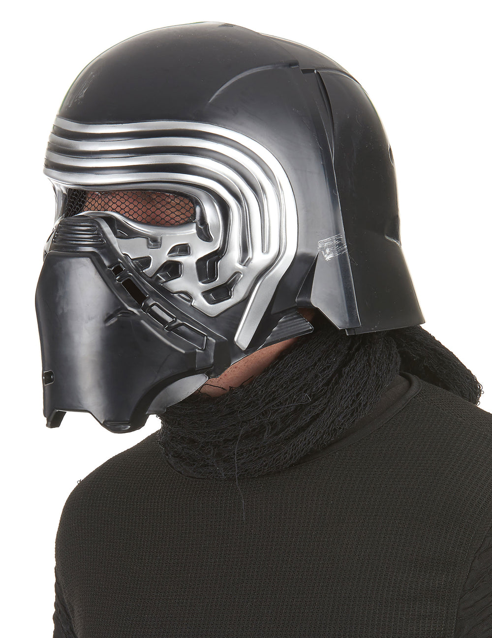 Vue de profil du masque luxe casque 2 pièces Kylo Ren Star Wars VII™