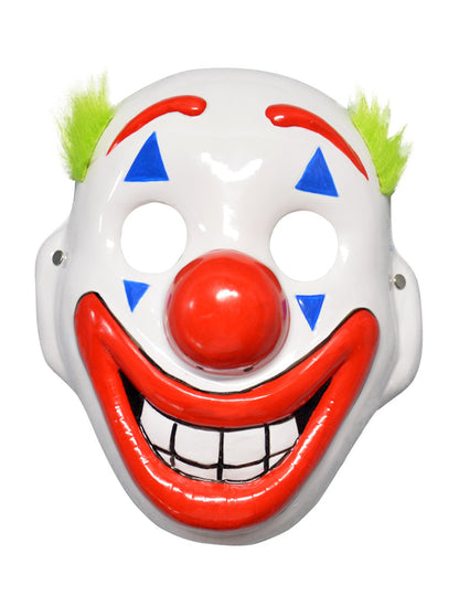 Vue de face du masque clown fou avec LED