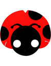 Masque coccinelle pour enfant rouge et noir à pois