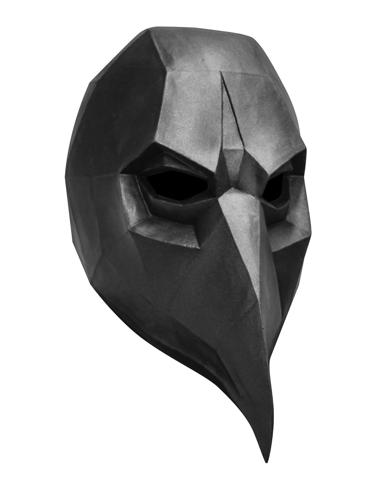 Masque corbeau low poly pour adulte noir