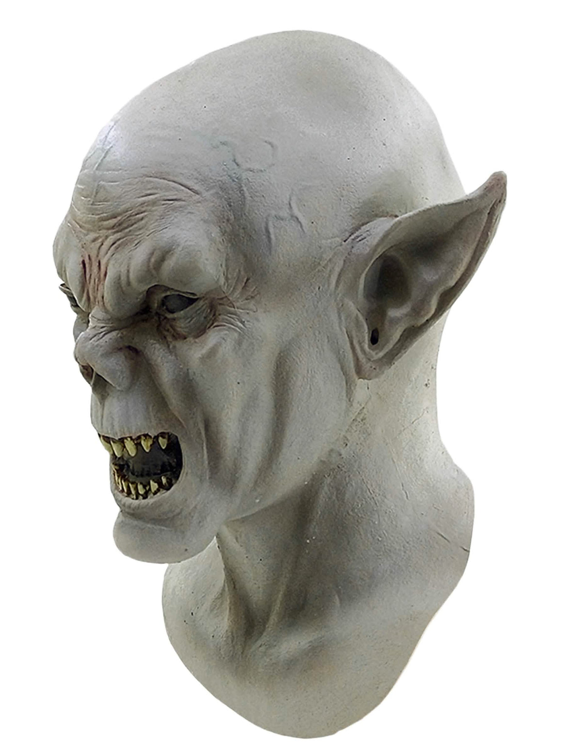 Vista de perfil da máscara de criatura para adulto halloween