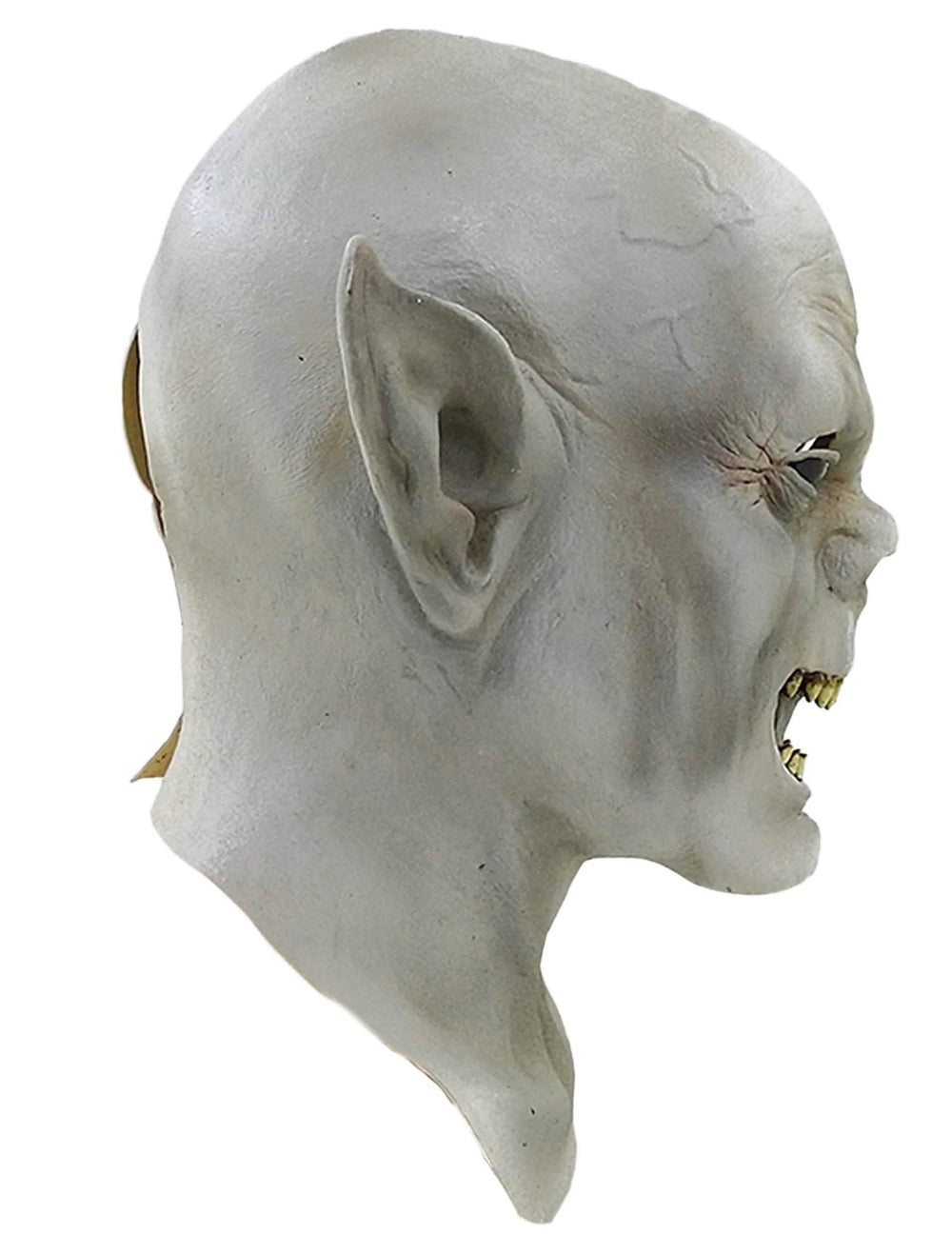Vista de perfil da máscara de criatura para adulto halloween