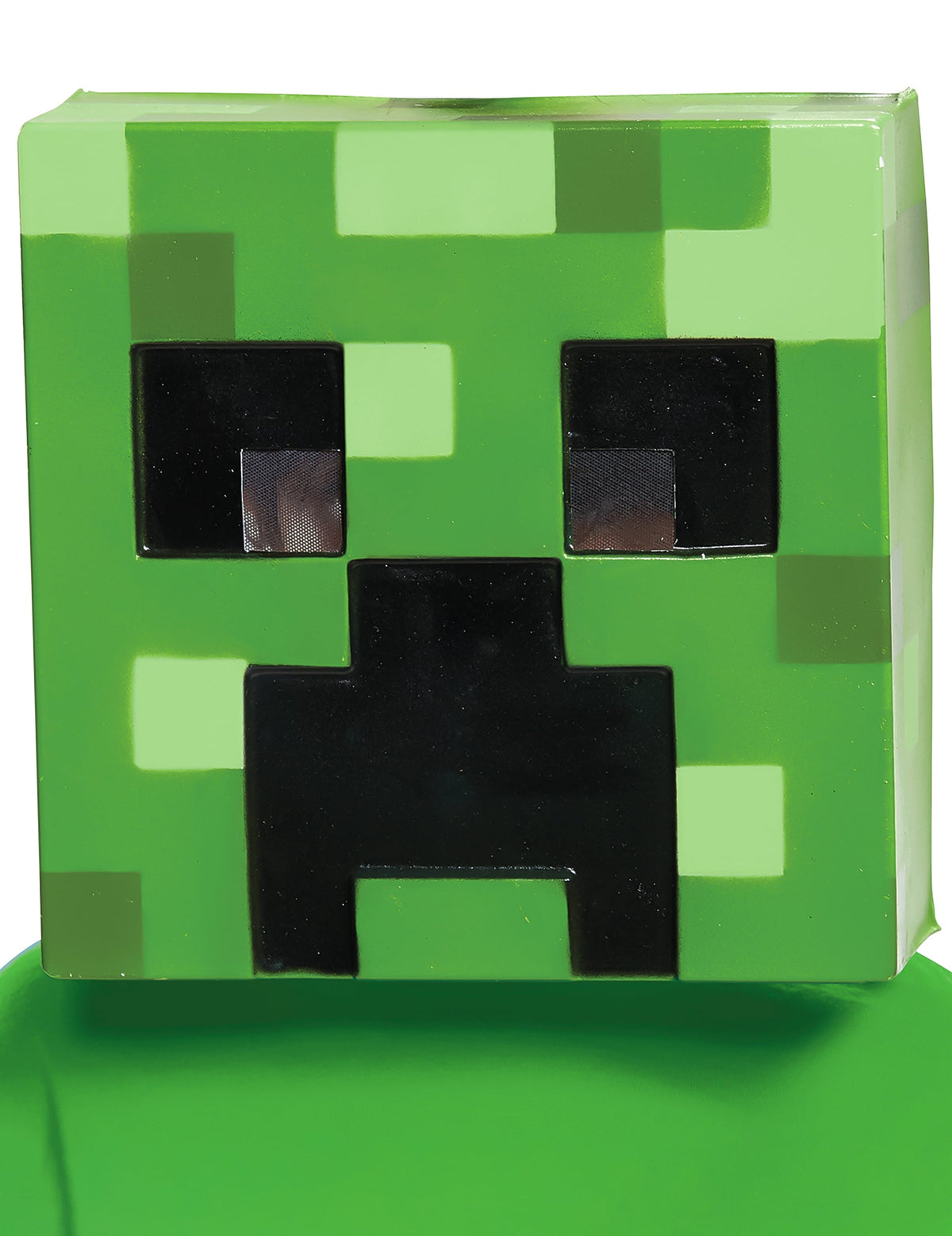 Masque Creeper Minecraft™ pour enfants vert à pixels