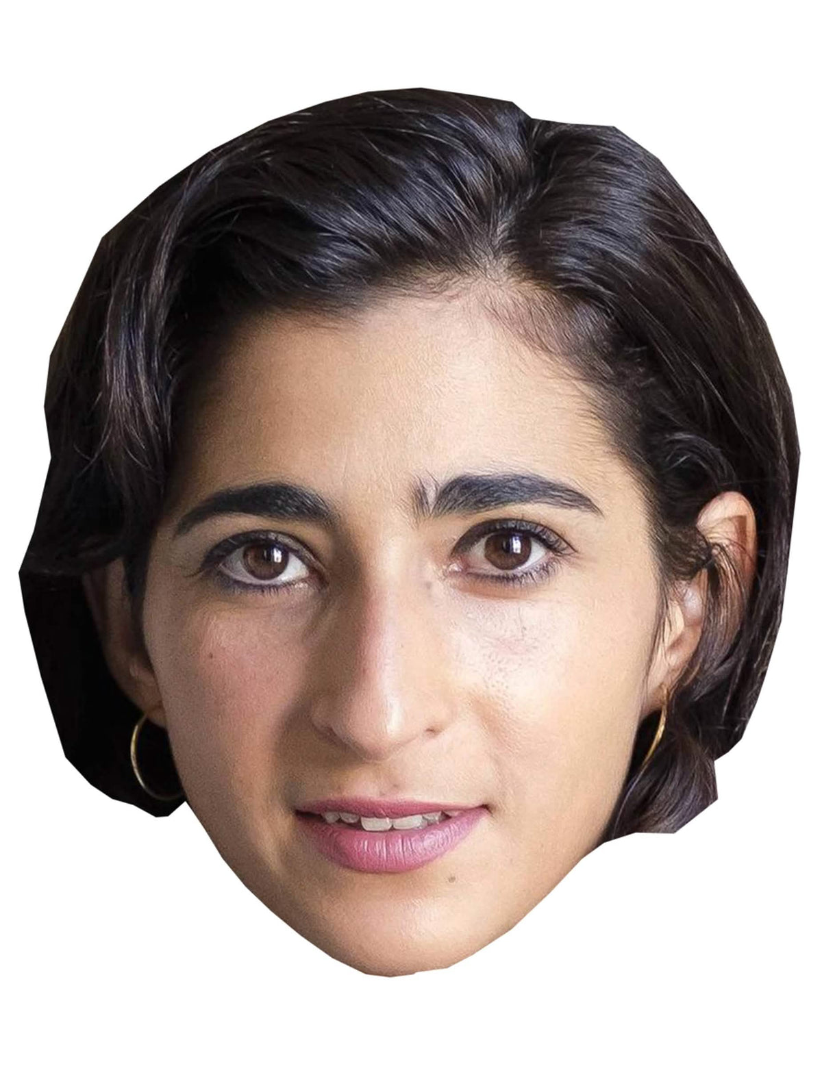 Máscara de cartão de ladrão Alba Flores para adulto realista