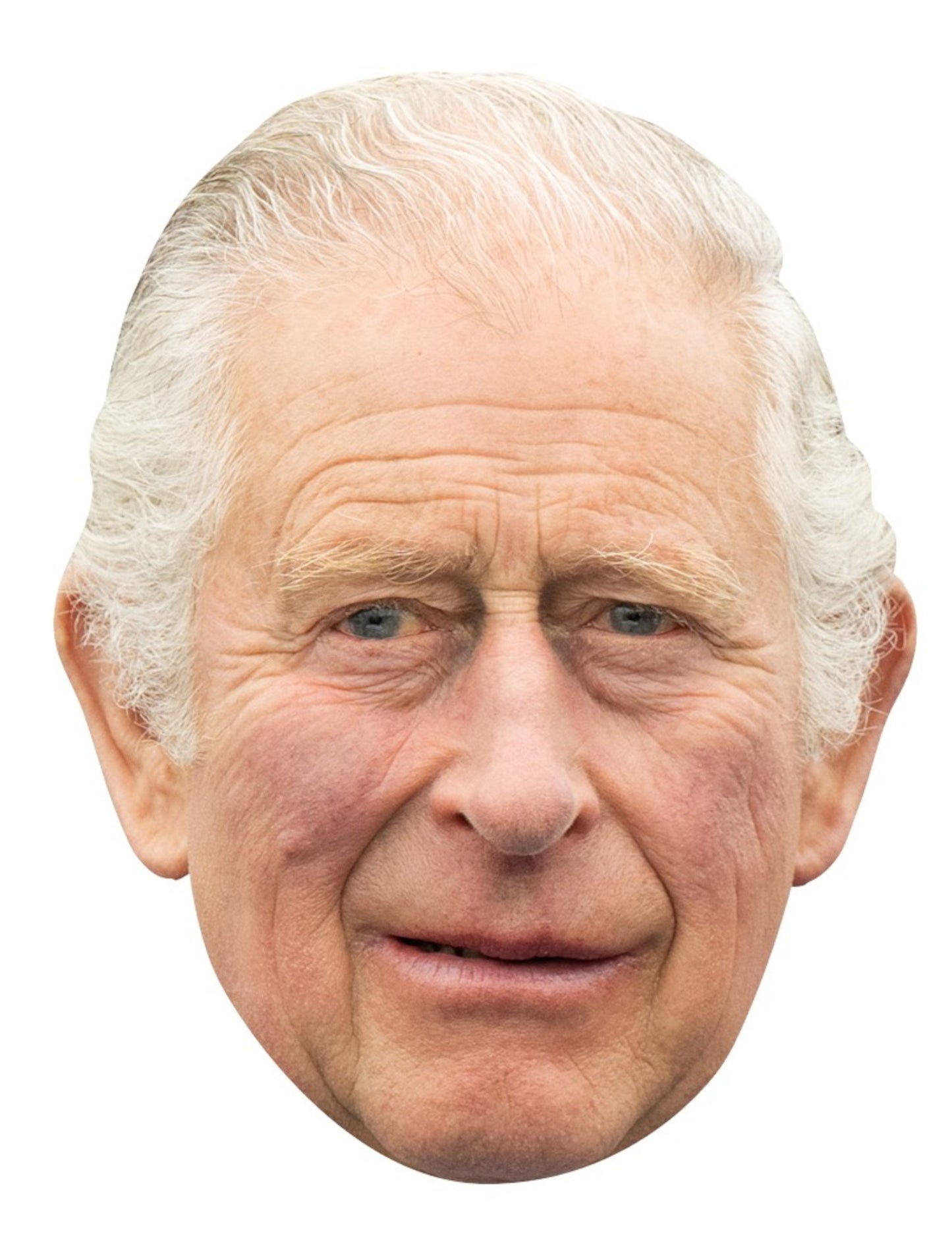Masque en carton Roi Charles III pour adulte réaliste