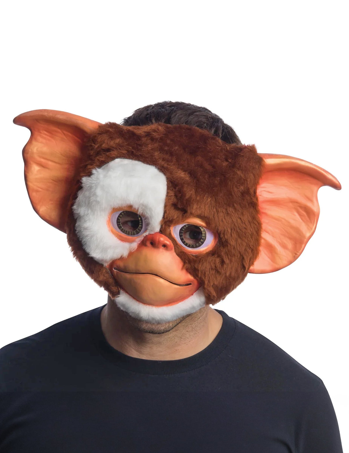 Masque Gizmo Gremlins™ pour adulte marron et blanc en fausse fourrure