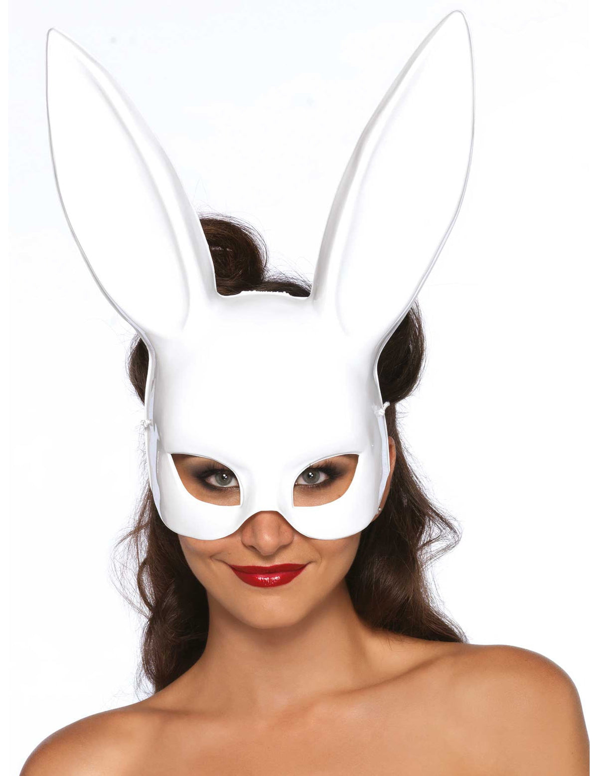 Masque lapin pour femme blanc