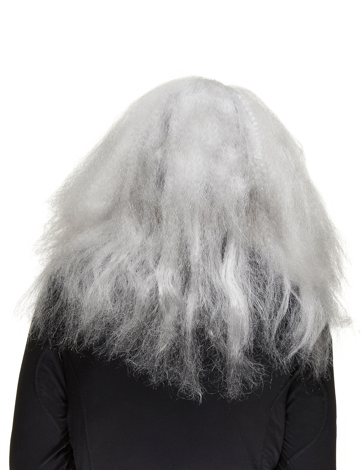 Vue de dos du masque latex de vieux sorcier pour adulte