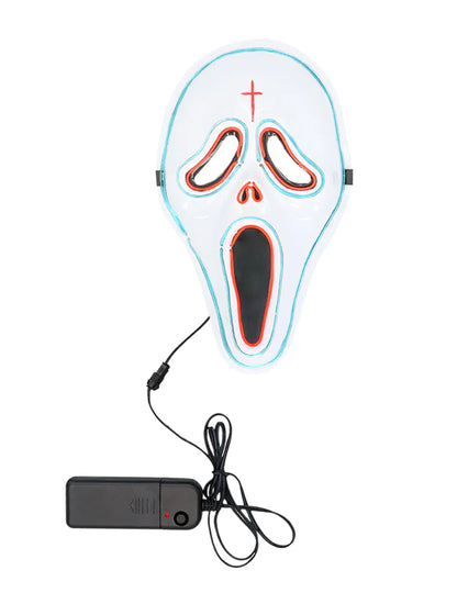 Máscara LED fantasma assassino adulto