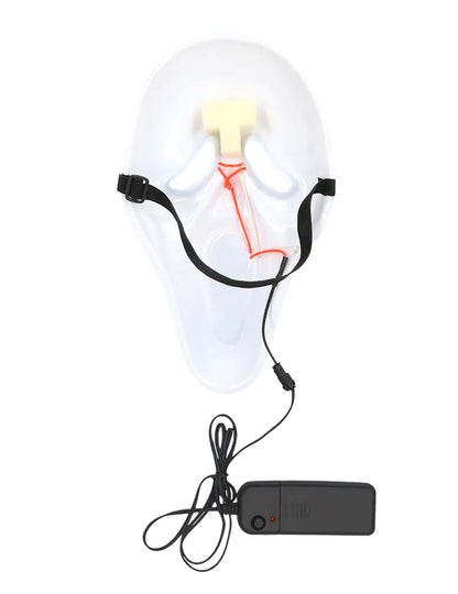 Máscara LED fantasma assassino adulto