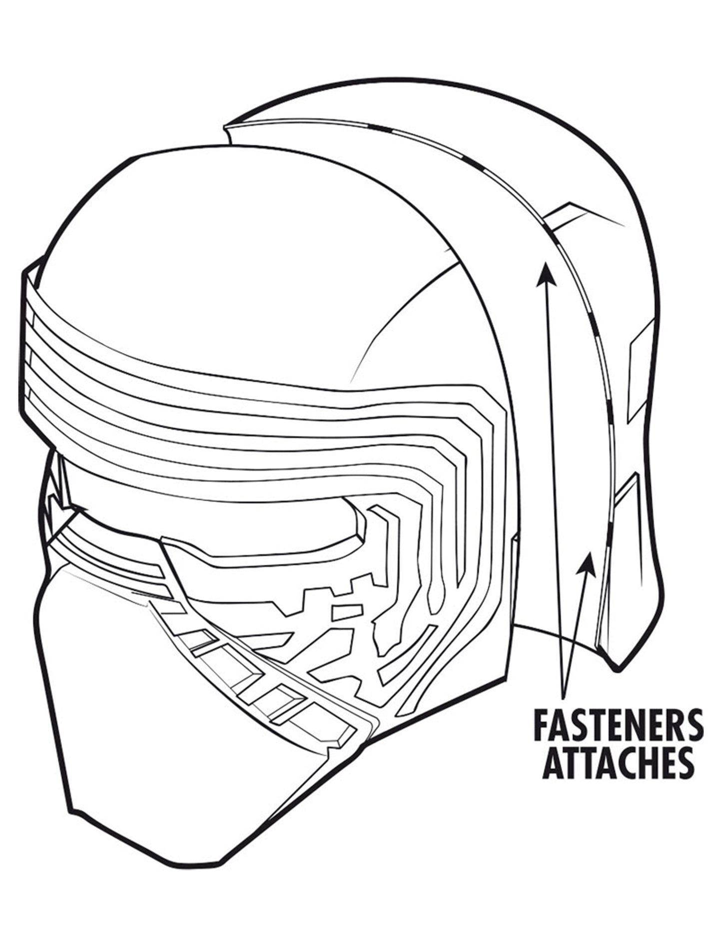 Máscara adulto capacete Kylo Ren - Star Wars VII™
