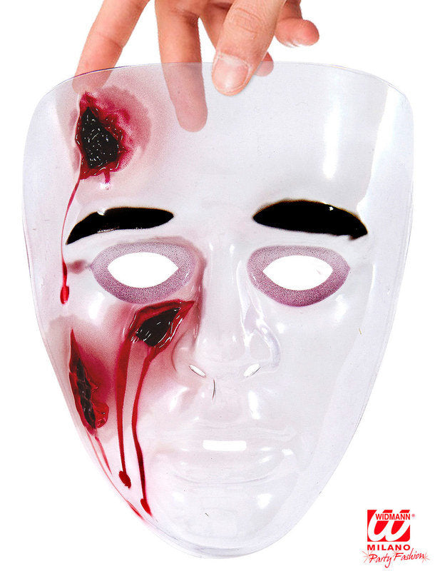 Détail des blessures sanglantes du masque plaies saignantes pour adulte