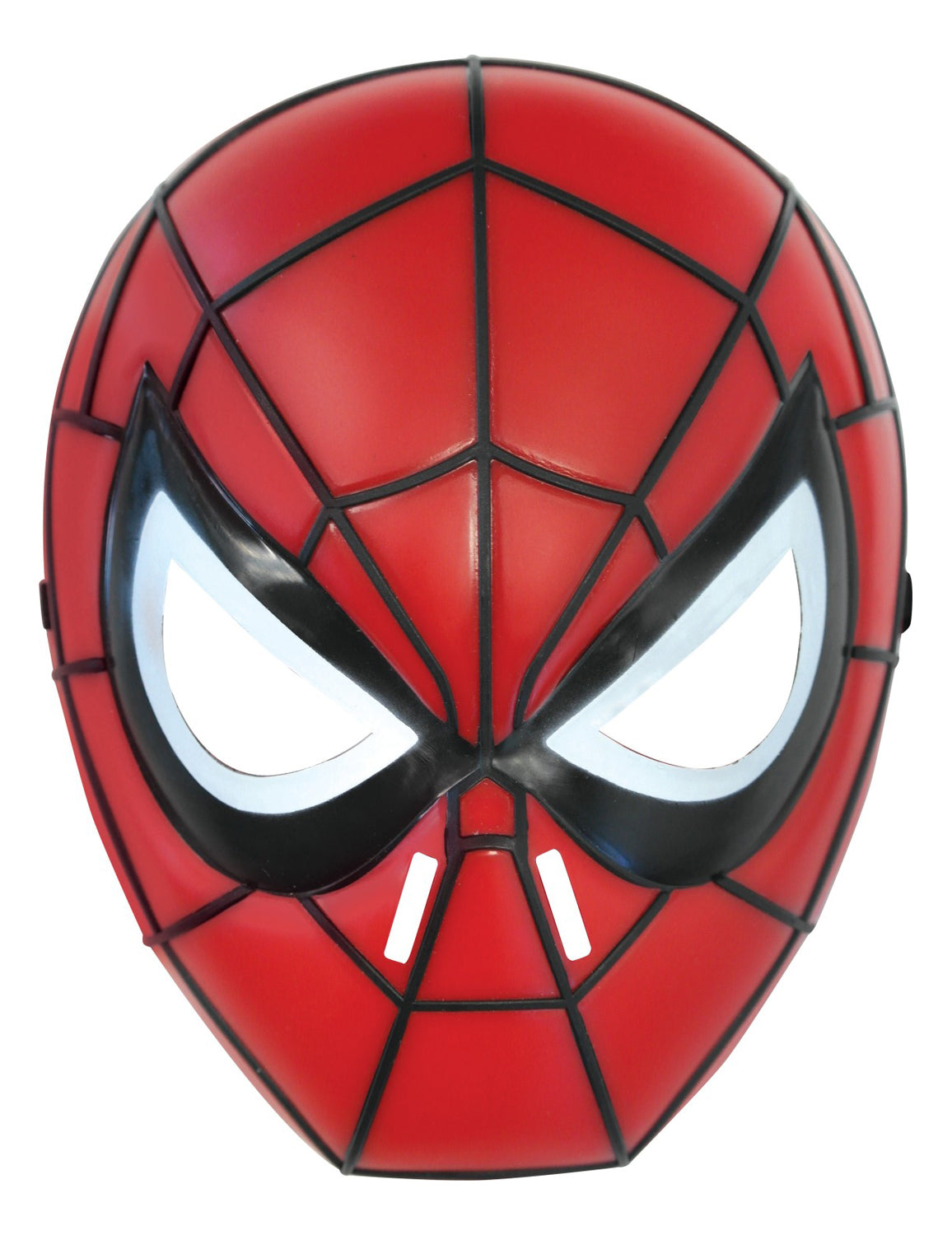 Masque rigide Spider-man Ultimate pour enfant rouge avec toiles d'araignée noires