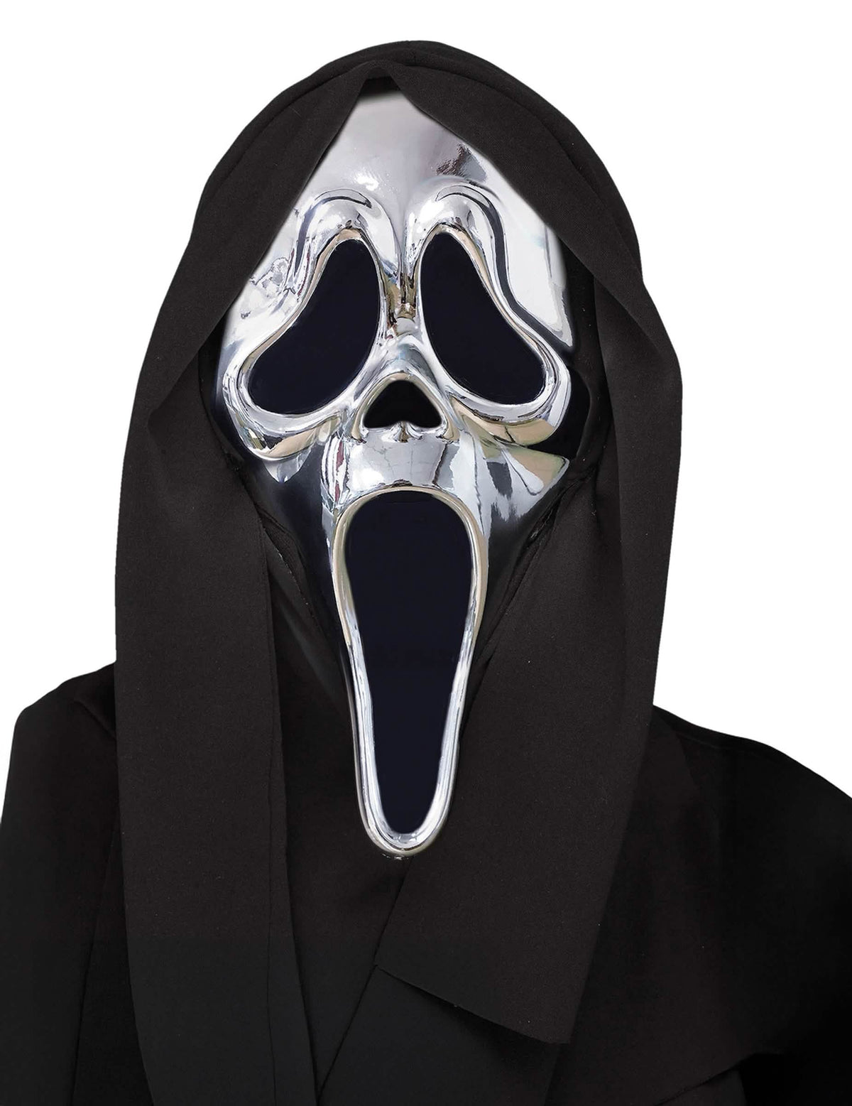 Masque Scream™ pour adulte argent chromé