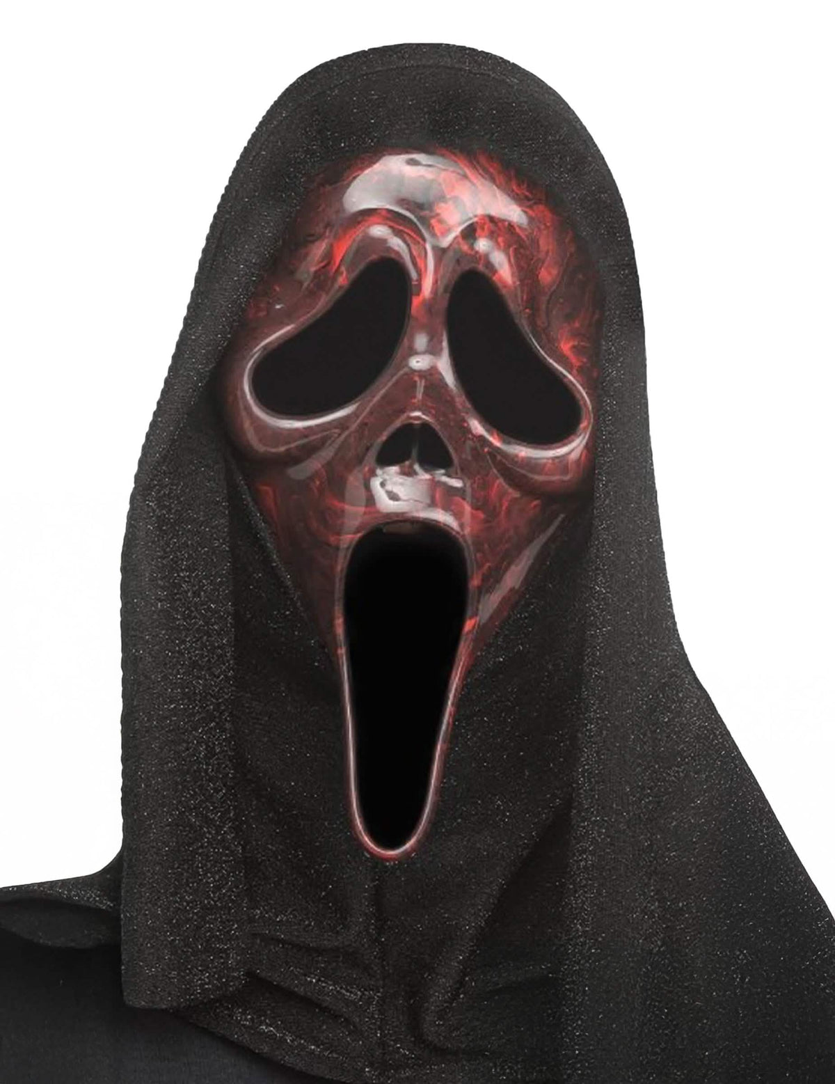 Máscara Scream™ marmoreada vermelho adulto