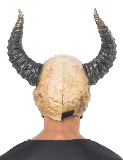 Máscara esqueleto demoníaco sangrento luxo adulto
